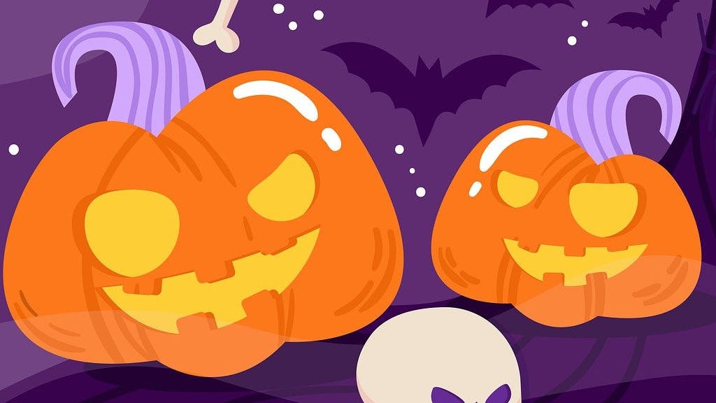 ハロウィンスタンプラリー背景